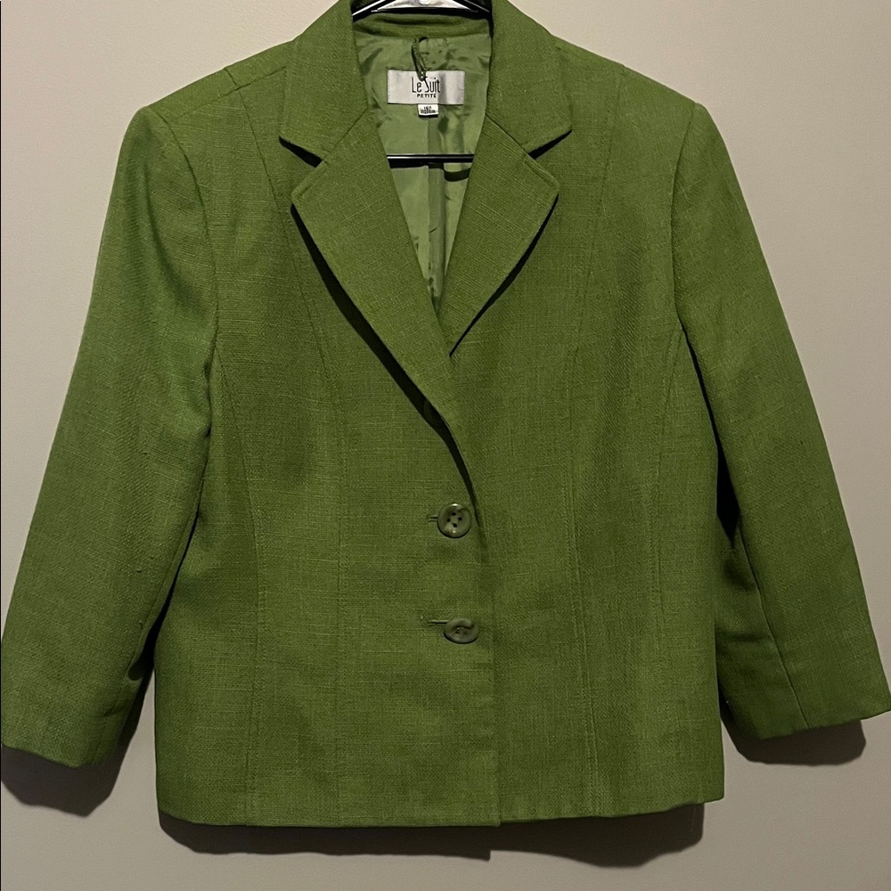 Le Suit Olive Green Women's Blazer